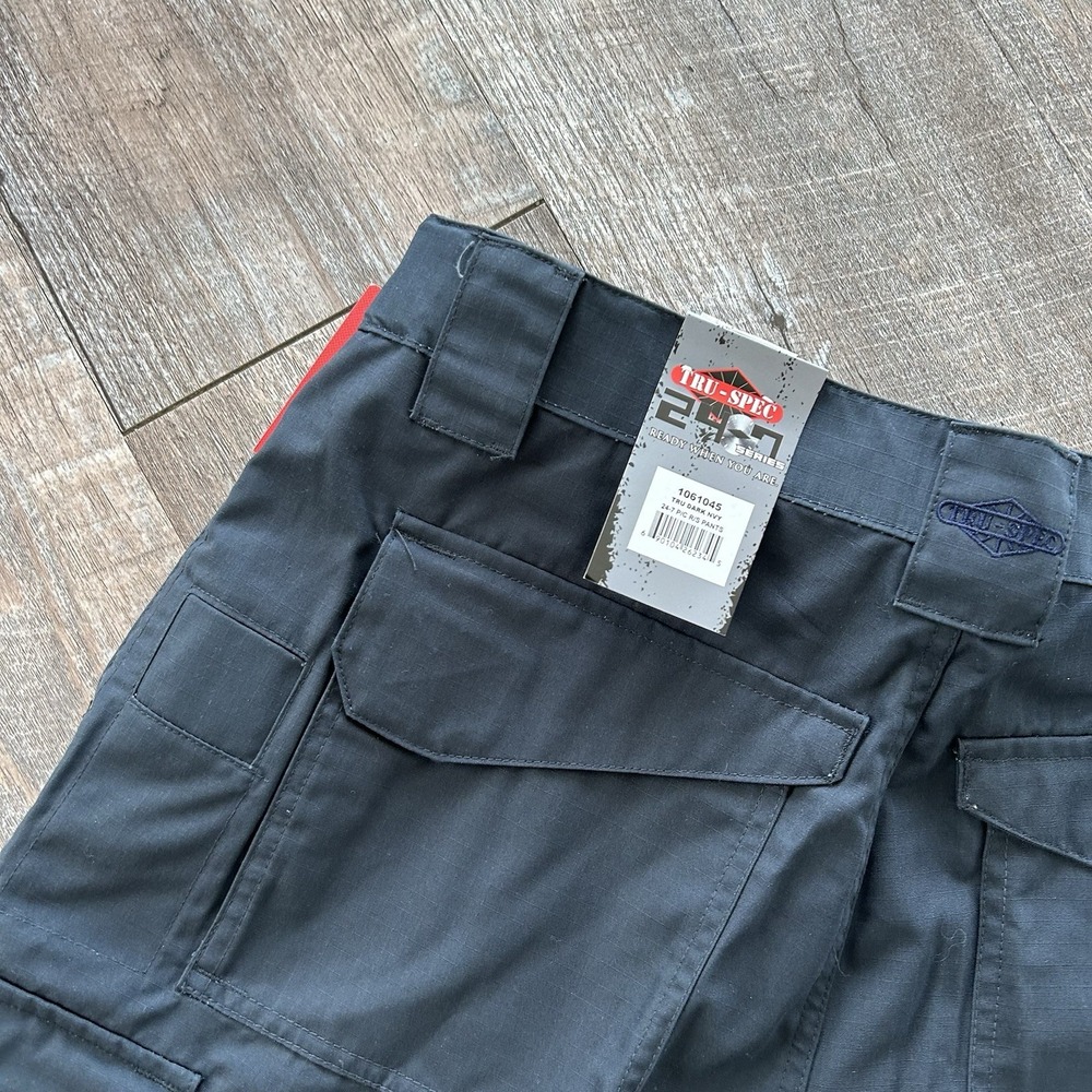 NEW Tru-Spec 24-7 Tactical Cargo Pants Mens 34x30 Dark Navy Blue Ripstop Tech - Picture 6 of 7